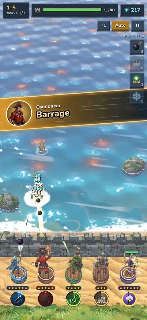 An ultimate: the Cannoneer's Barrage